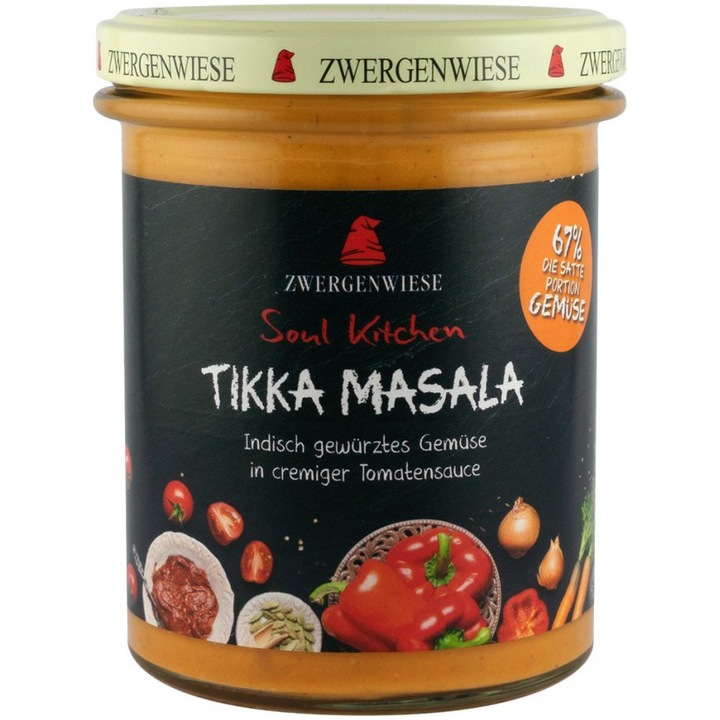 Soul Kitchen Tikka Masala bio reteta indiana, 370g Zwergenwiese eMAG.ro