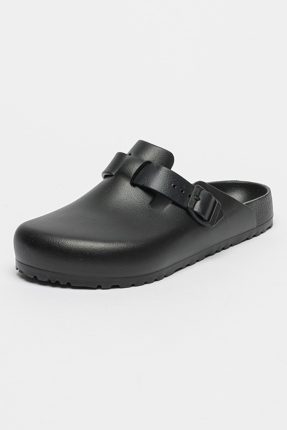 Birkenstock, Saboti din piele ecologica Boston, Negru, 42 - eMAG.ro