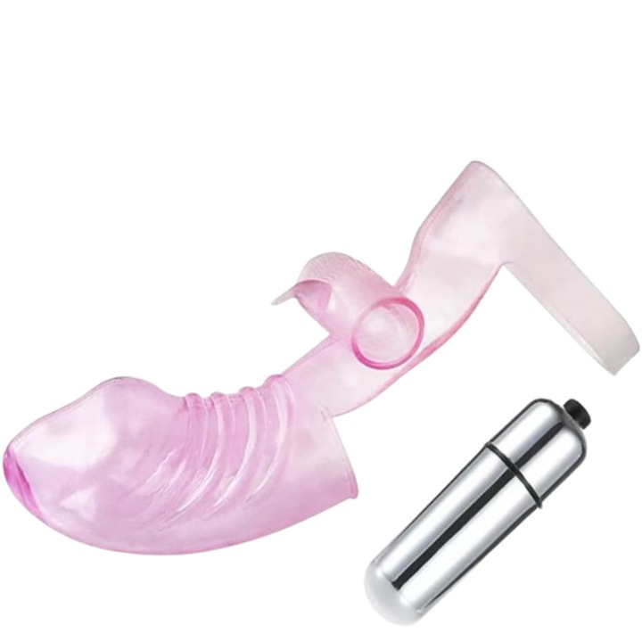 Вибратор с пръсти за стимулация на G-точка, масаж на клитора, розов, 160 мм, за жени