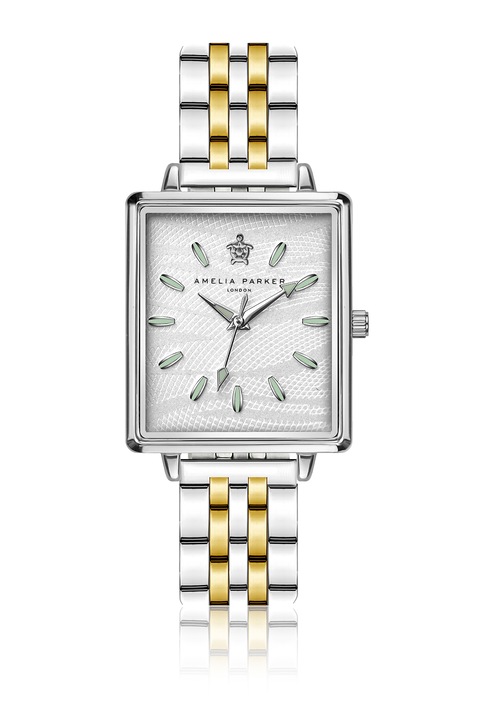 Amelia Parker, Двуцветен часовник, Сребрист, Златист
