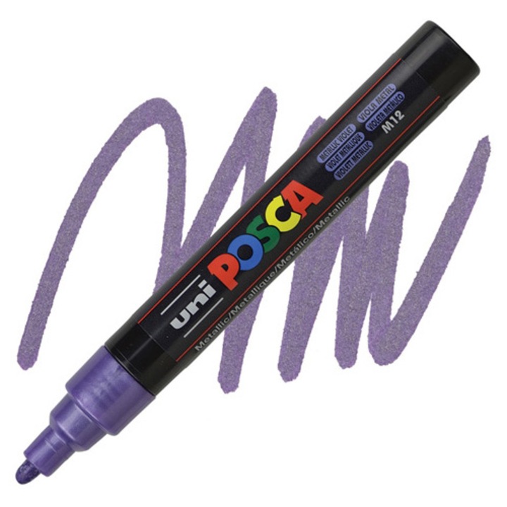 Маркер Uni Pc-5M Posca, 13592 (bx6)x144x288, Лилав металик