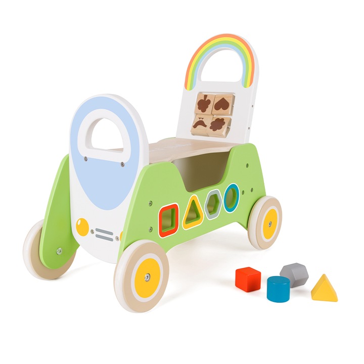 Проходилка Mappy 2in1 Rider, Със сортер, Ride-on