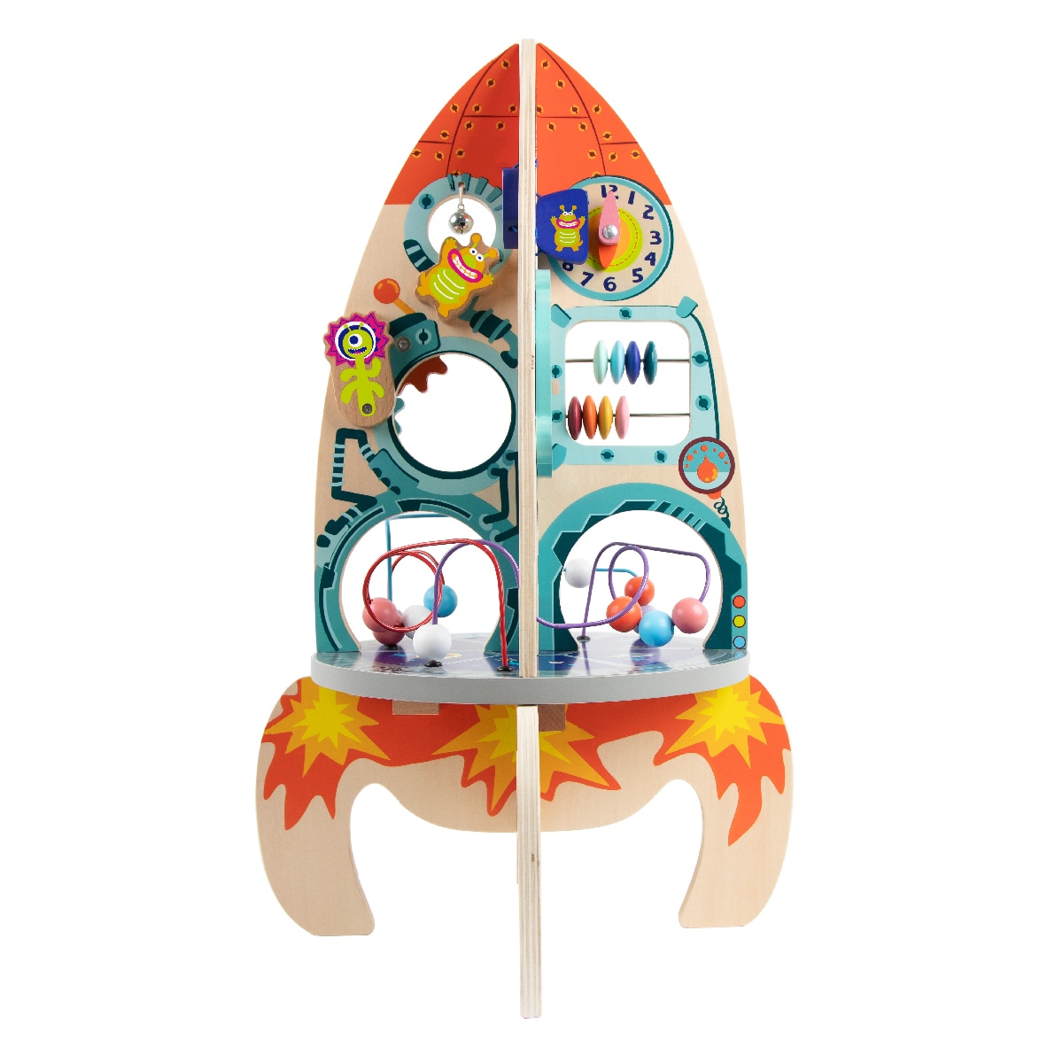 Centru de activitati Mappy Rocket, din lemn