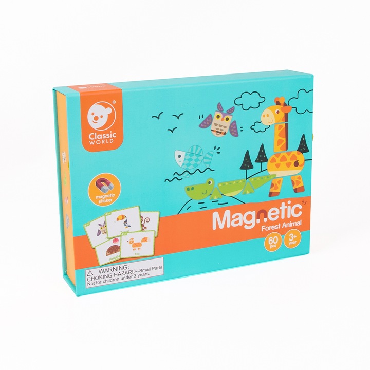 Магнитна игра Mappy Forest Animal, С дървени части