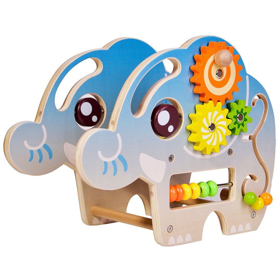 Centru de activitati din lemn - Mappy Elephantul Beads