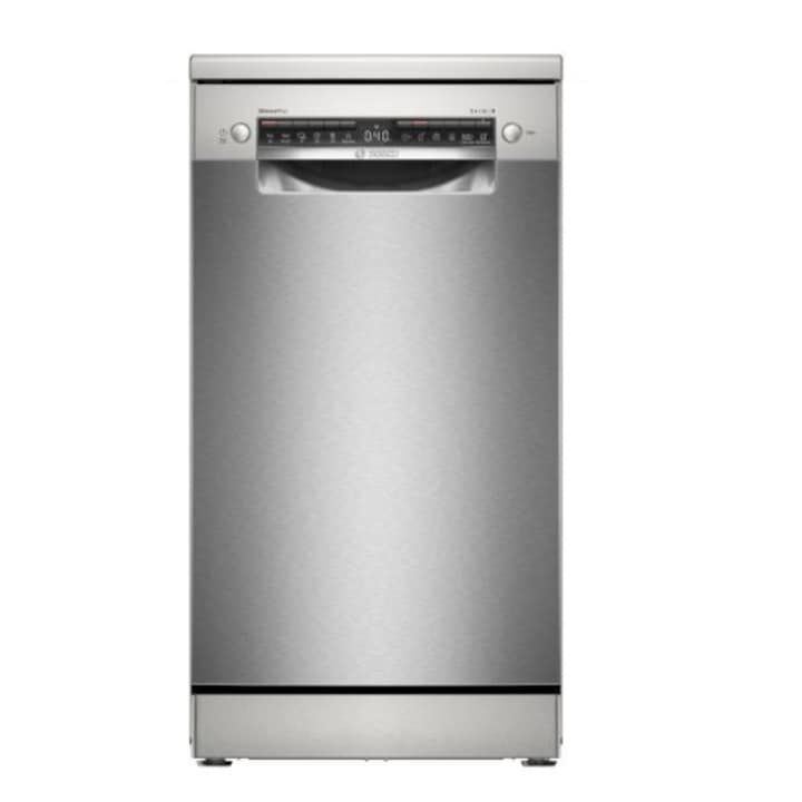 Masina de spalat vase, Bosch SPS4EKI24E, 10 seturi, 6 programe, 45cm, Clasa C, Inox