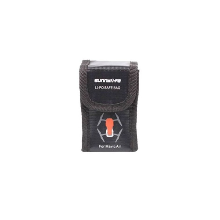 Geanta de Siguranta pentru Baterii RC, Anti-Explozie Lipo, Rezistent la Foc, Dimensiuni 60X90X50mm, Pentru DJI MAVIC AIR