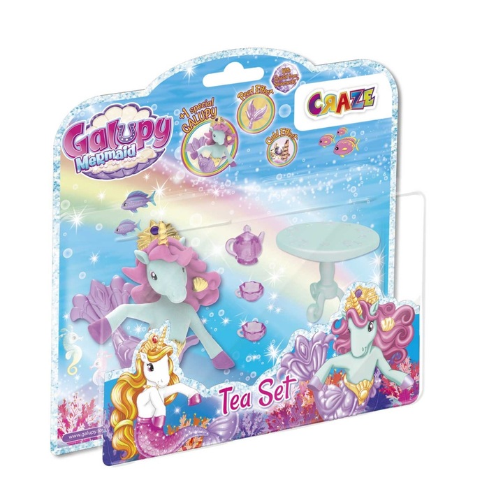 Figurakészlet, Craze, Galupy sellő, Teáskészlet, 5 darabos