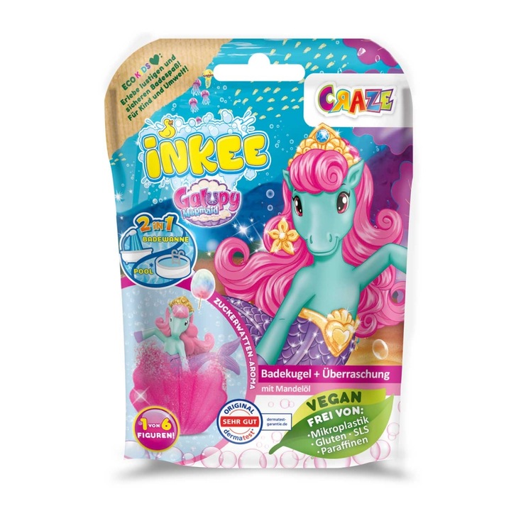 Bomba de baie surpriza, TradeUniverse, Inkee, Cu ponei sirena