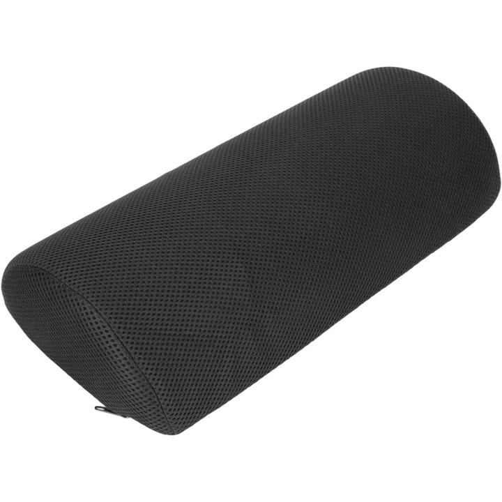Ergonomikus lábtámasz, többfunkciós, légáteresztő és csúszásmentes huzat, korrigálja a testtartást az irodában, 40 × 20 × 10 cm, fekete