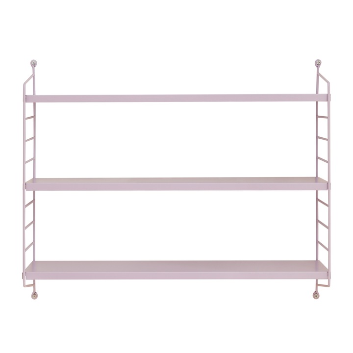 [en.casa] Fali polc állítható polcfelülettel PXSL-0292 Wandregal Strängnäs 50 x 60 x 15 cm acél lila, matt