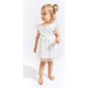 Rochita eleganta cu tulle pentru fetite, Tongs baby, Ecru, 24-36 luni