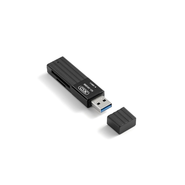 Четец на карти, XO Card reader USB 3.0 OTG TF/SD, DK05B, черен