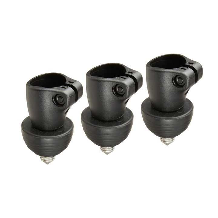 Set de 3 Varfuri de trepied din aluminiu de 22, 5 mm Manfrotto, Negru