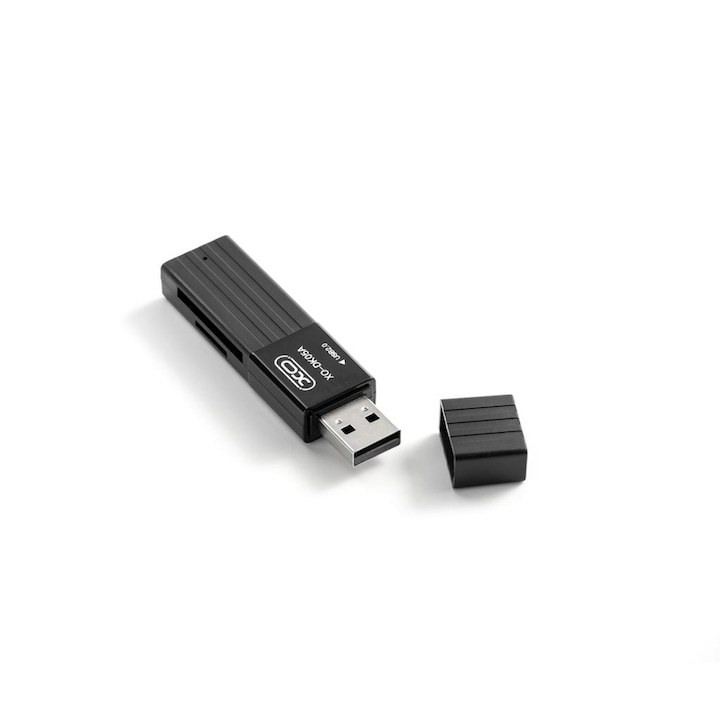 Четец на карти XO Card reader USB 3.0 TF/SD, DK05A, черен