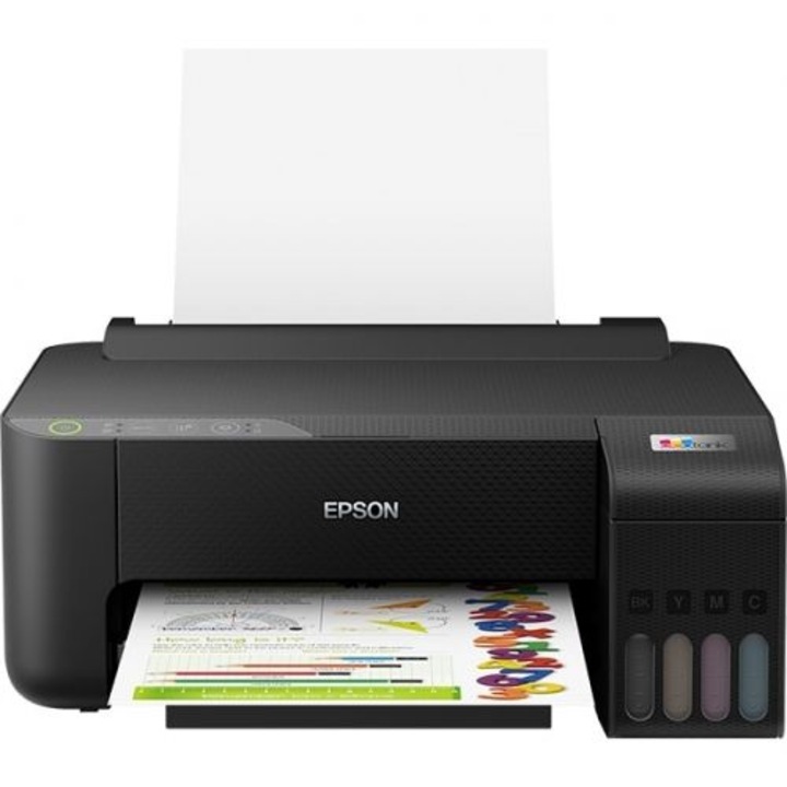 Imprimanta inkjet color Epson L1270, A4, USB 2.0, Wi-Fi, 33 ppm negru, 15 ppm color