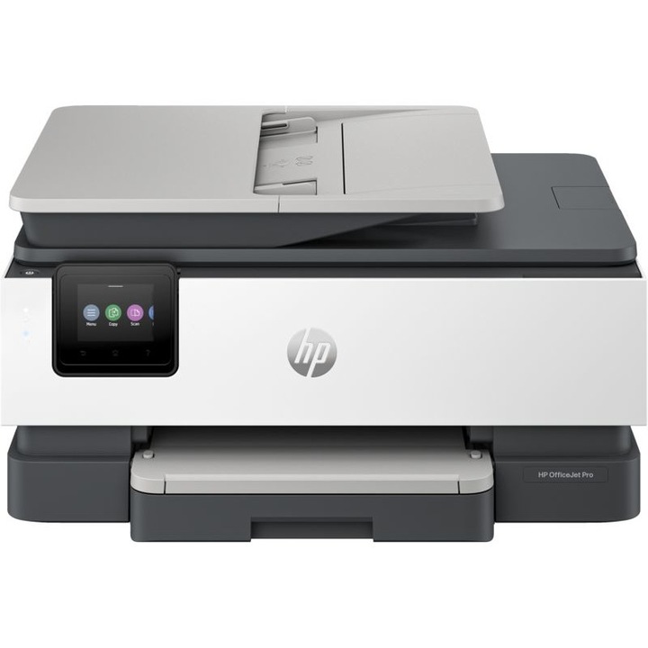 Принтер HP 8122e, Мастиленоструен, Многофункционален, Цветен, A4, дуплекс, ADF, USB 2.0, Wi-Fi, 20 ppm черни, 10 ppm цветни