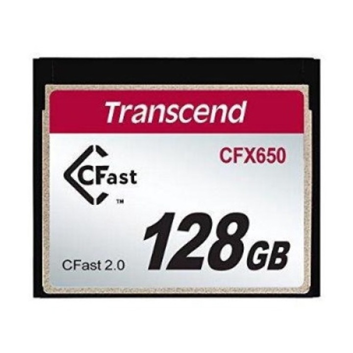 Card de memorie Transcend CFX650 CFast 2.0, 128GB, SuperMLC