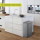 Cos de gunoi modular EKO, Morandi Touch, capacitate 20 l, deschidere/inchidere silentioasa a capacului, design compact, gri