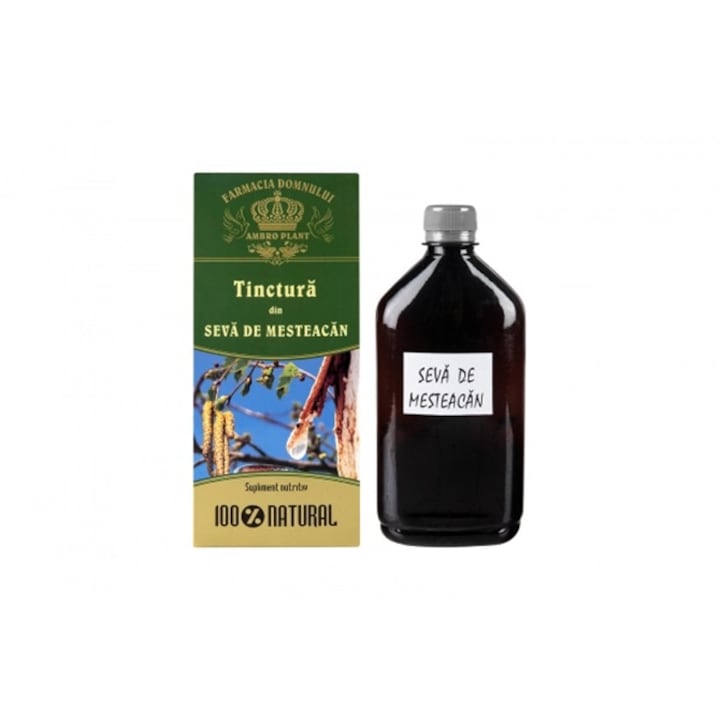Supliment alimentar Tinctura din Seva de Mesteacan 500 ml Ambro Plant