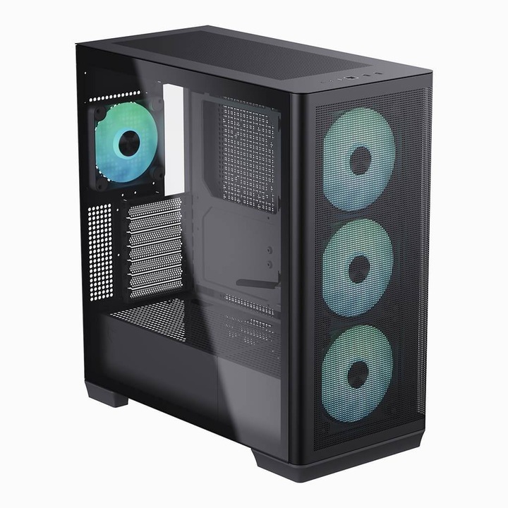 Черен калъф Aerocool APNX C1-BK-V1 ARGB