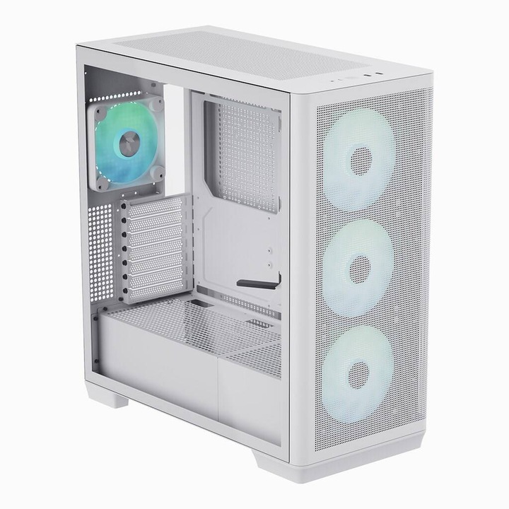 Számítógépház Aerocool APNX C1-WT-V1 ARGB Fehér