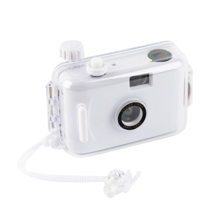 Camera foto digitala pentru copii, ecran de 2.4 inch, rezolutie de 36MP, zoom 16x, video Full HD 2.7K, alb