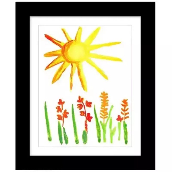 Fa képkeret, A4, 33x25 cm, Gonga® fekete