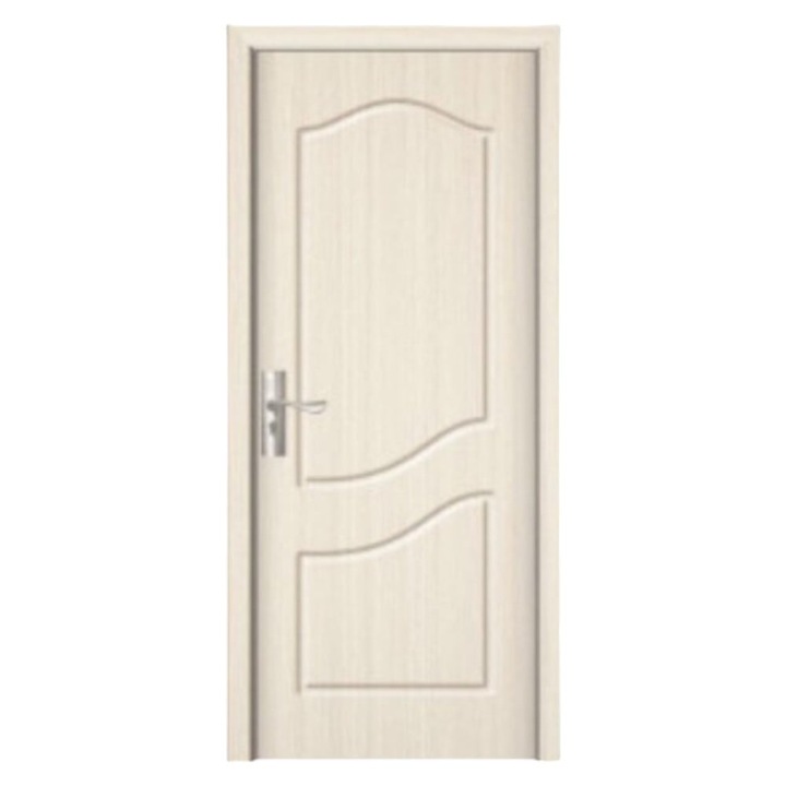 Usa interior din MDF Novo Doors ND80, Cadru din lemn masiv, Kit complet, Toc reglabil INCLUS, Plinta pe Ambele Parti, 80x200 cm, Crem