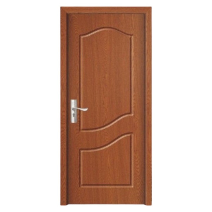 Usa interior din MDF Novo Doors ND80, Cadru din lemn masiv, Kit complet, Toc reglabil INCLUS, Plinta pe Ambele Parti, 80x200 cm, Maro