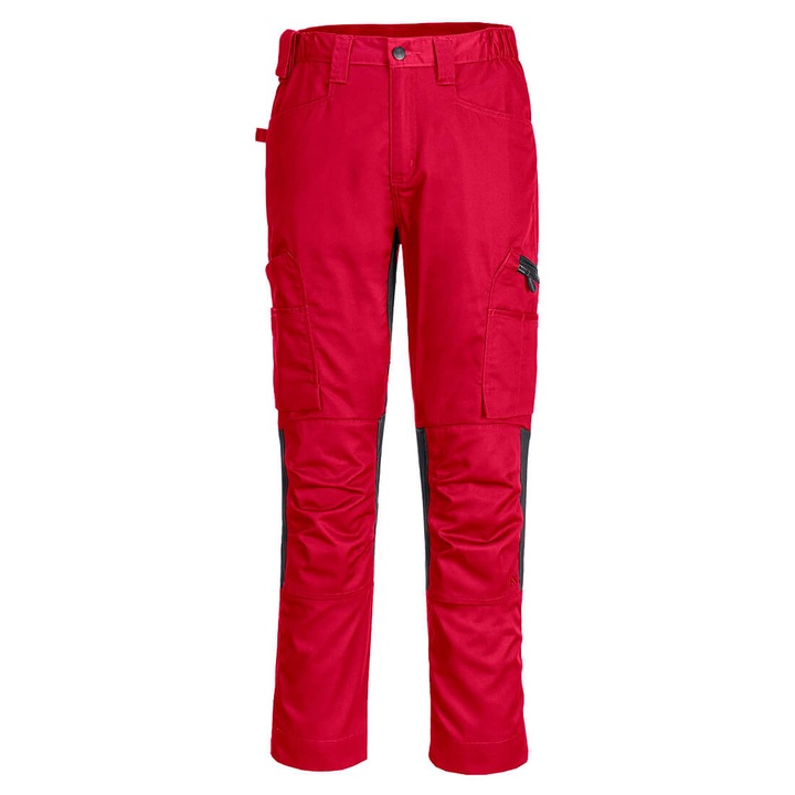 Pantaloni de lucru elastici confortabili si usori - Portwest CD881 - rosu, 52