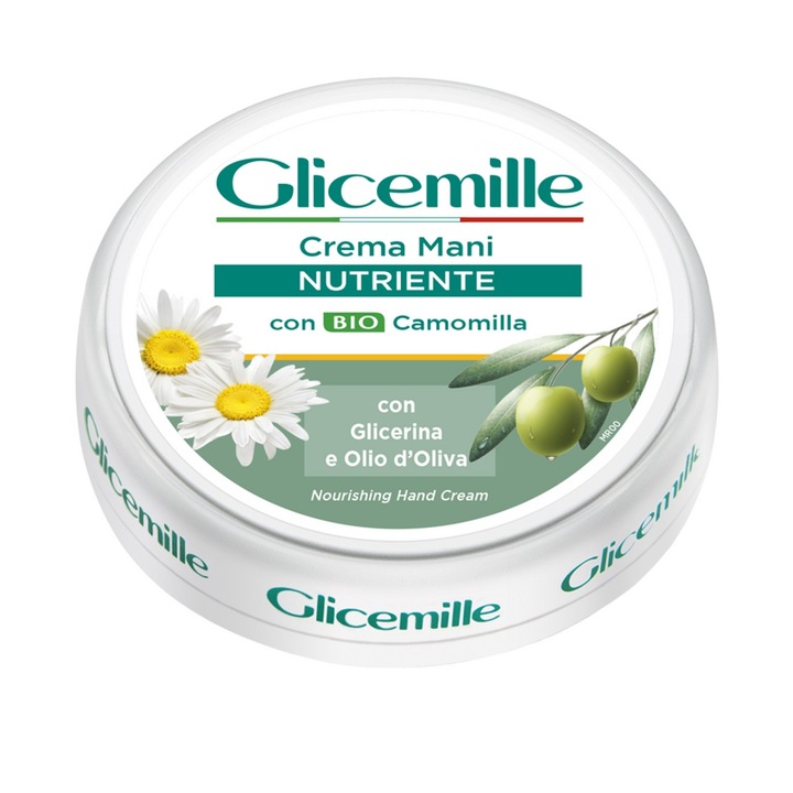 Crema Nutritiva Pentru Maini cu Ingrediente Bio Glicemille, 100 ml