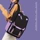 Ghiozdan smart, NEVERMORE, cu port USB, 46x29x16 cm, Mov