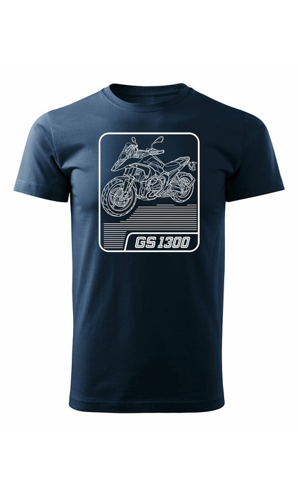 Tricou Barbati, Topslang, BMW GS R 1300 Adventure, 1835-7, Albastru Marin, 2XL EU