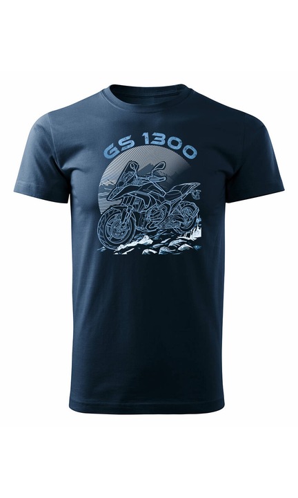 Tricou Barbati, Topslang, BMW GS R 1300 Adventure, 2057-7, Albastru Marin, 2XL EU