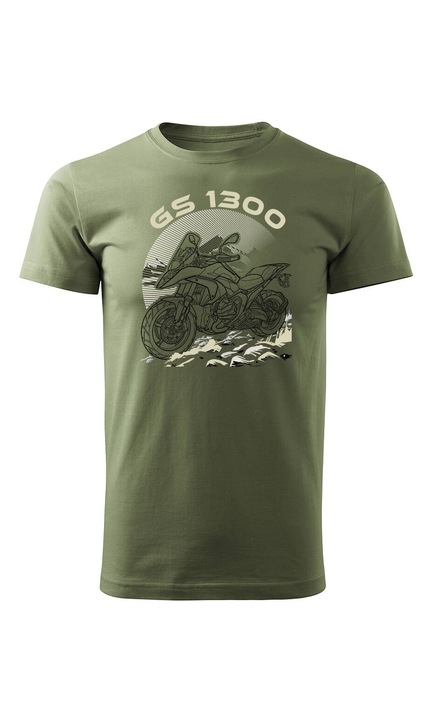Tricou Barbati, Topslang, BMW GS R 1300 Adventure, 2060-7, Kaki, 2XL EU