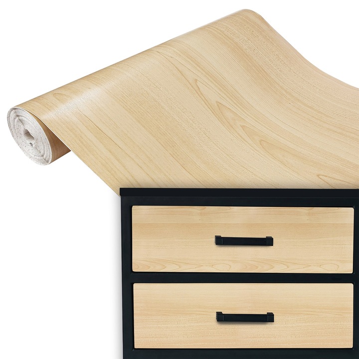 Sticker autocolant pentru mobilier haine, vanzare la metru, 90 x 100 cm, DecoMeister, Model Artar, C005-090-0100