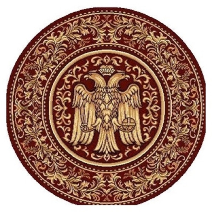 Църковен килим, Home Vista, Lotos 15032, кръгъл, Grena, 67x67 cm