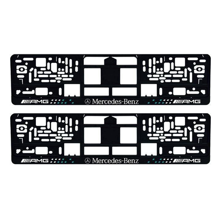Set 2 suporti numar inmatriculare personalizati - Mercedes AMG