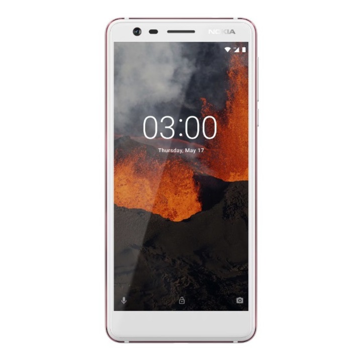 Telefon mobil Nokia 3.1 (2018), Dual SIM, 16GB, 4G, White