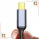 Cablu Adaptor, Co2®, Mini DisplayPort la HDMI 2.1 8K/60Hz, 4K/60Hz, 2K/240Hz, Full HD, Dynamic HDR DSC 3D HDCP 2.2 FEC FreeSync G-Sync, Plug &Play, 32.4Gbps, unidirectional, 2m, Aluminiu Space Gray