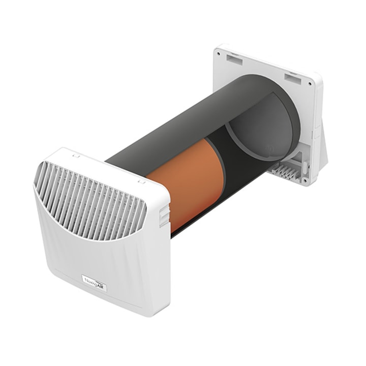 Sistem de ventilatie cu recuperare de caldura - NovingAIR PRIMO - descentralizat, eficienta energetica 93%