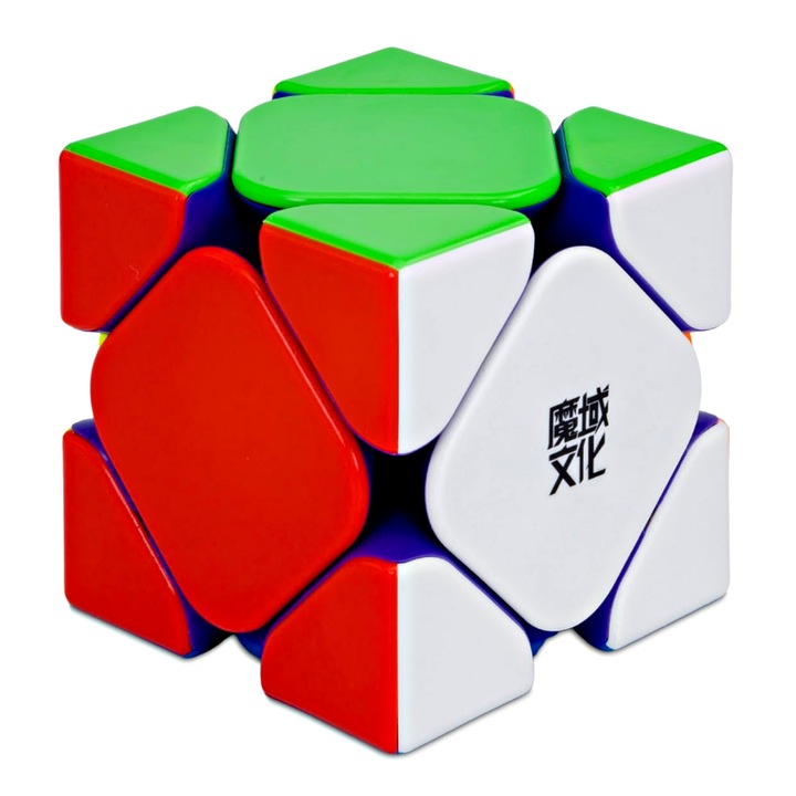 Кубчето на Рубик Moyu Weilong Skewb Maglev Magnetic, Color Stickerless + защитна чанта Cube
