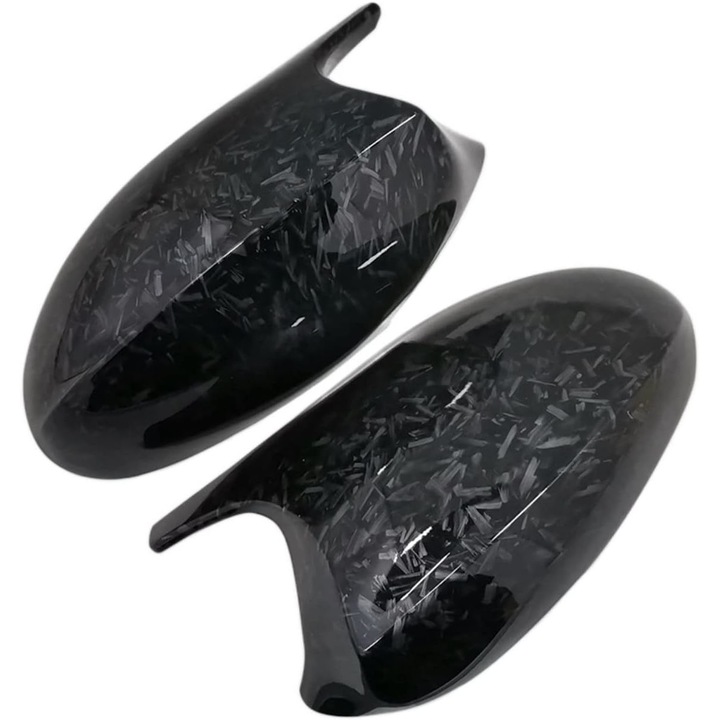 M Style M3 комплект капаци за огледала, с оригинални щипки, за BMW Серия 1 и 3, модели E90 E91 E92 E93 E81 E82 E88 E87 без фейслифт, кован карбон