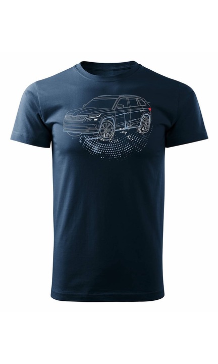 Мъжка тениска, Topslang, Skoda Kodiaq SUV, 498-4, Navy Blue, M EU