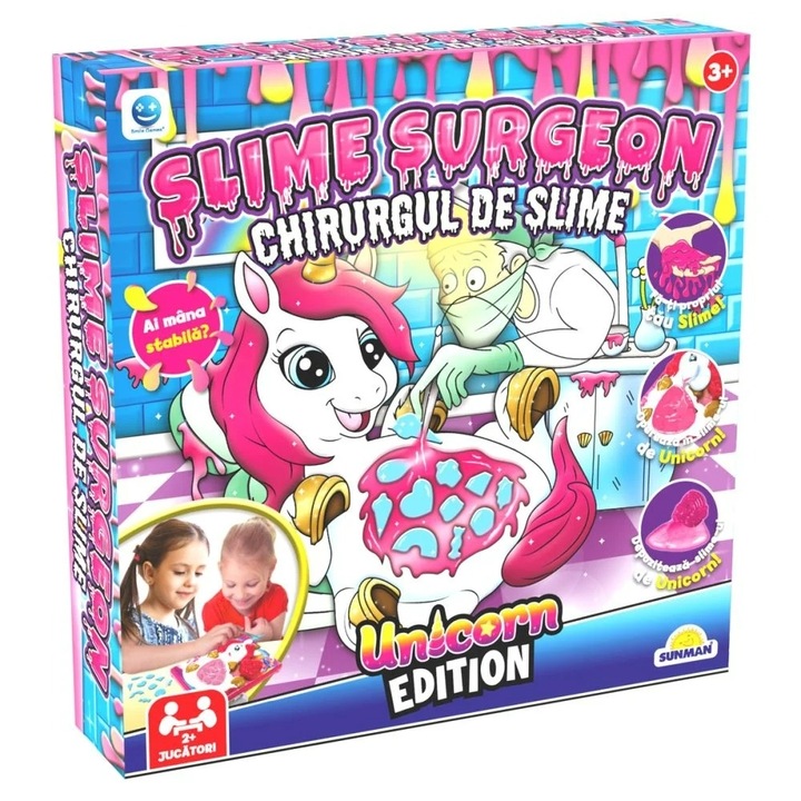 Joc interactiv, Smile Games, Chirurgul de Slime, Unicorn Slime Surgeon, 27 x 6 x 27 cm