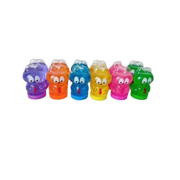 Set 12 jucarii interactive multicolore slime gelatina parfumata cu sclipici incorporata in figurine Garfild