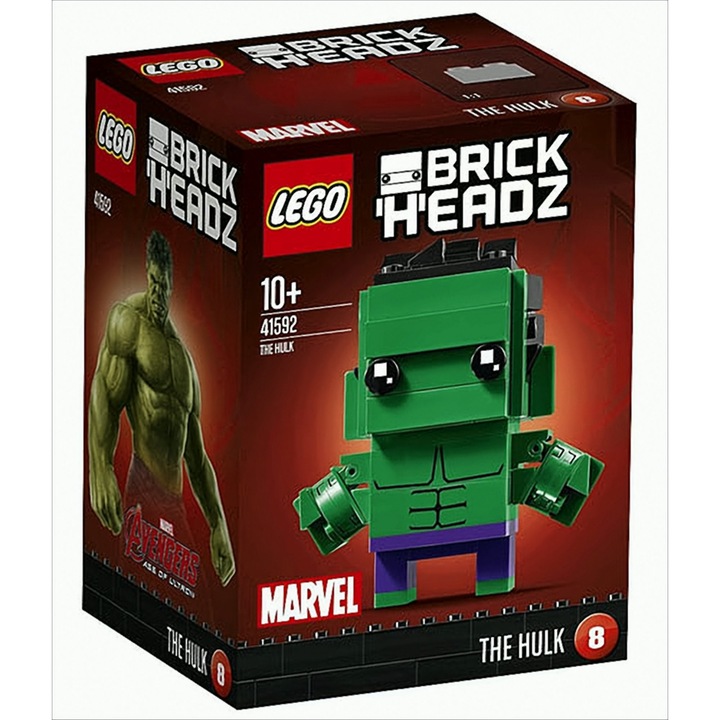 Конструктор LEGO, Brick Heads Hulk, 7 см