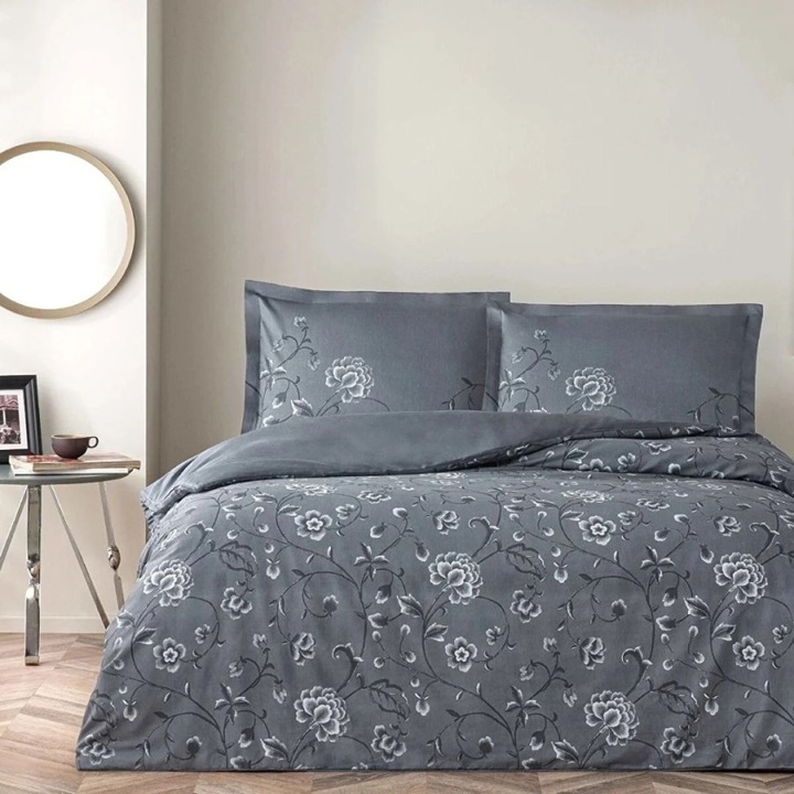 Dupla ágynemű, 100% szatén pamut, 4 db, 230x260 cm, TAC Mako-Satin, Violet