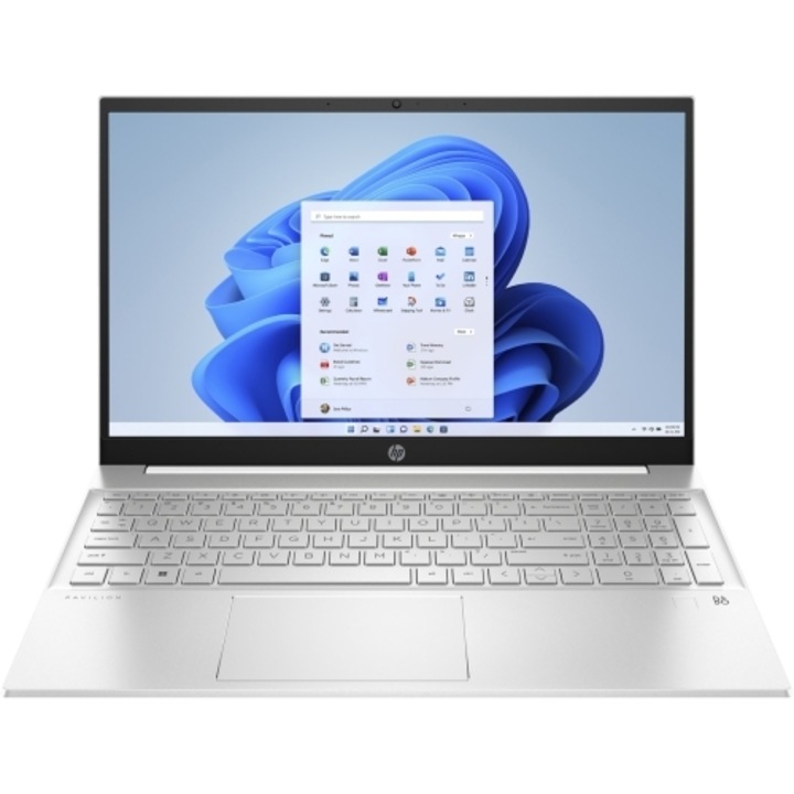 Laptop HP Pavilion 15, 15.6" Full HD, AMD Ryzen™ 5 7530U pana la 4.5 GHz, 16 GB RAM DDR4 3200, 512 GB SSD, AMD Radeon Graphics, Windows 11 Home, White DDR4